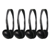4x Soundlab Casque stéréo léger pour ordinateur/TV, mini-jack 3,5 mm, musique scolaire